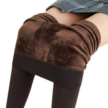 Load image into Gallery viewer, Solid Color Women Winter Velet Trousers Female High Elastic Warm Nine pants Ladies Sexy High Waist Slim Leggins
