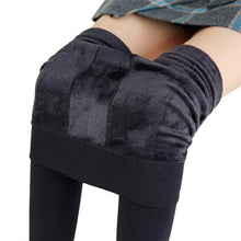Load image into Gallery viewer, Solid Color Women Winter Velet Trousers Female High Elastic Warm Nine pants Ladies Sexy High Waist Slim Leggins
