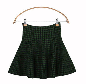 2020 new Women's Korean Version Pleated Skirt  Umbrella Skirt High Waist Bottom Knitted Skirt Autumn A-line Skirt