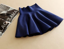 Load image into Gallery viewer, 2020 new Women&#39;s Korean Version Pleated Skirt  Umbrella Skirt High Waist Bottom Knitted Skirt Autumn A-line Skirt
